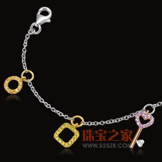 爱迪尔珠宝财富宝盒UT00408WZ-8M手链钻石天然水晶手链